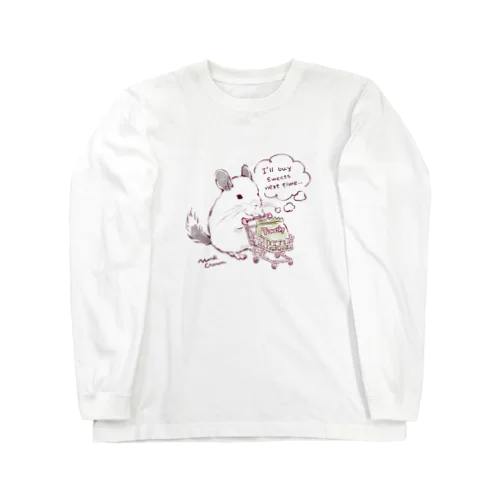 お買いものチンチラ Long Sleeve T-Shirt