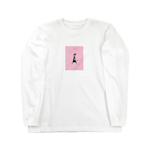 ティファニーブルーを片手に Long Sleeve T-Shirt