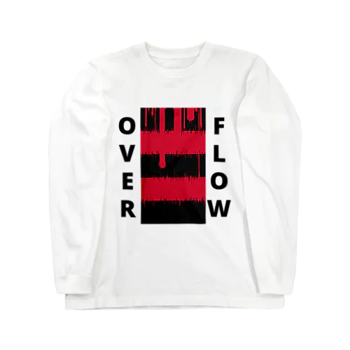 OVER FLOW(Red) ロングスリーブTシャツ