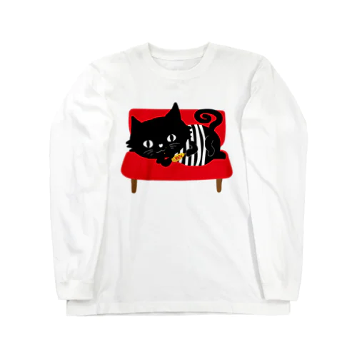 バタにゃん「アメリカンドッグ」 Long Sleeve T-Shirt