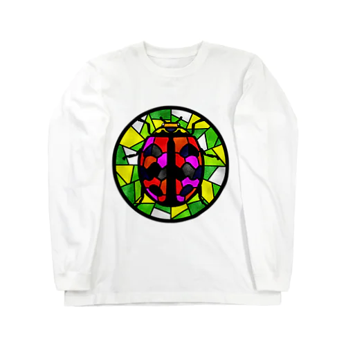 だんだらてんとうステンドグラス風 Long Sleeve T-Shirt