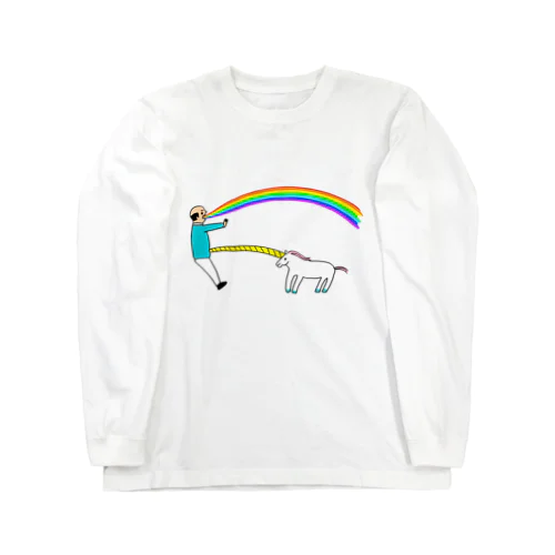 ユニコーン虹の出し方１ Long Sleeve T-Shirt