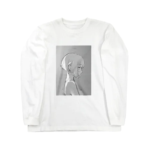 落書き女の子(加筆版) Long Sleeve T-Shirt