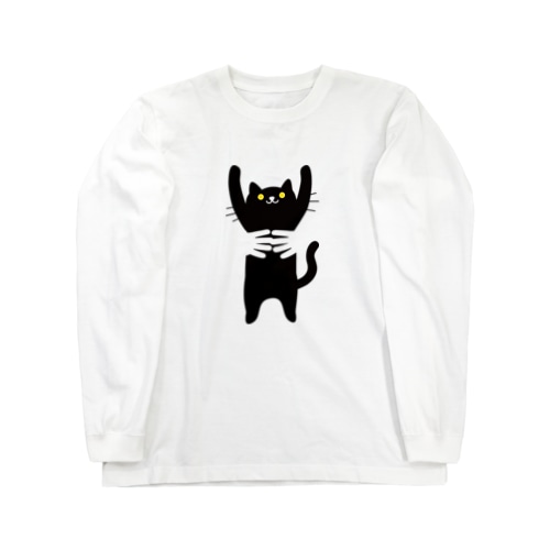 バンザイ抱っこ風ネコ Long Sleeve T-Shirt