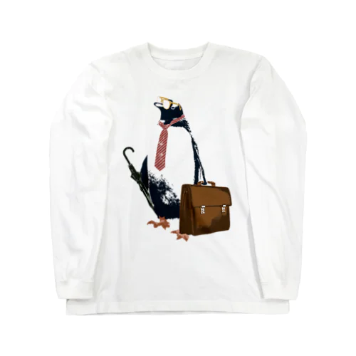 business penguin ロングスリーブTシャツ