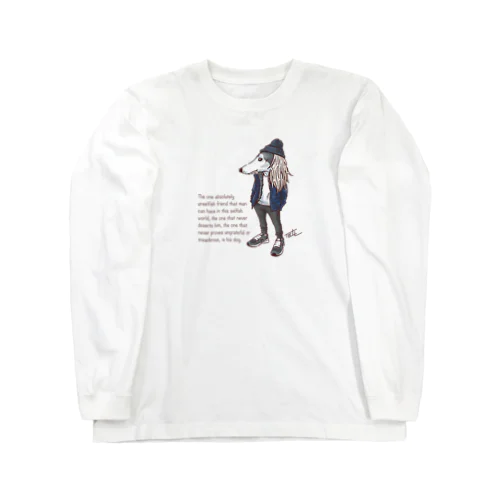 おしゃれサルーキ Long Sleeve T-Shirt