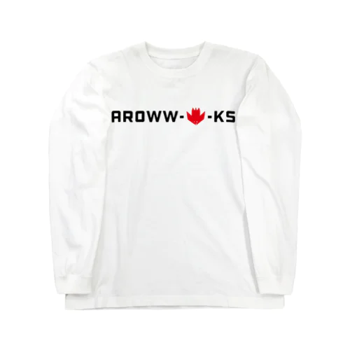 Aroww-p-ks  横ロゴver.(ホワイト用) ロングスリーブTシャツ