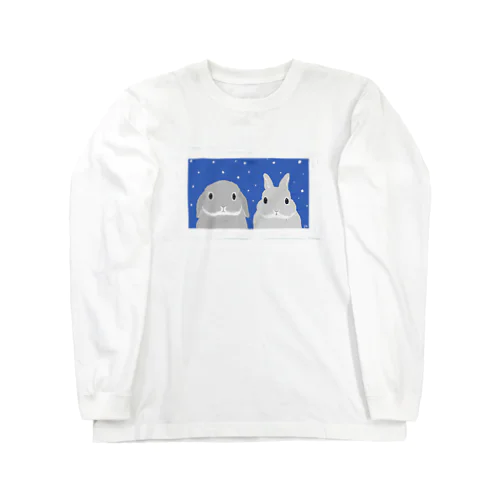 二匹で来た雪女兎 Long Sleeve T-Shirt