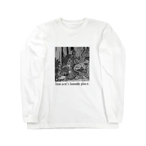 Tencazu's Favorite Place /モノクロ Long Sleeve T-Shirt