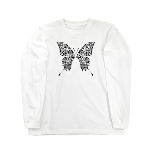 Butterfly (Black) Long Sleeve T-Shirt