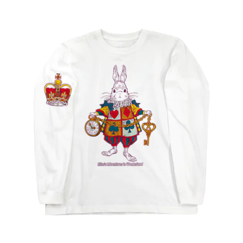 Alice White Rabbit アリスの白ウサギ Long Sleeve T-Shirt