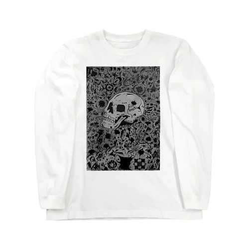 lucky13 白黒 Long Sleeve T-Shirt