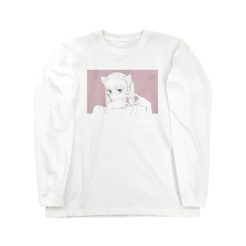 メイド安藤くん（ピンク白） Long Sleeve T-Shirt