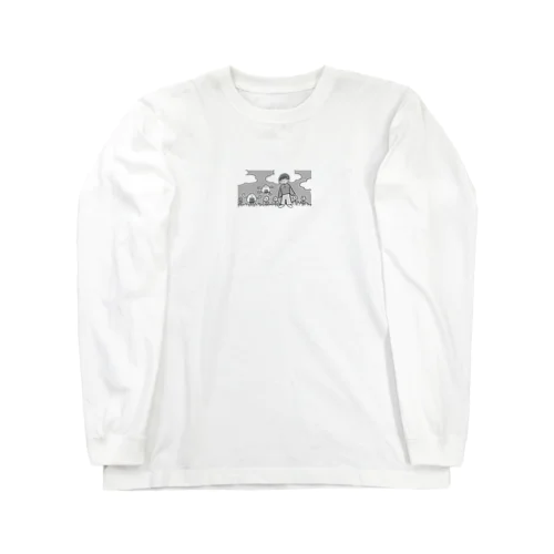 おむすび(グレー) Long Sleeve T-Shirt