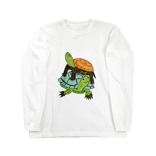 スペインイシガメとクサガメちゃん Long Sleeve T-Shirt