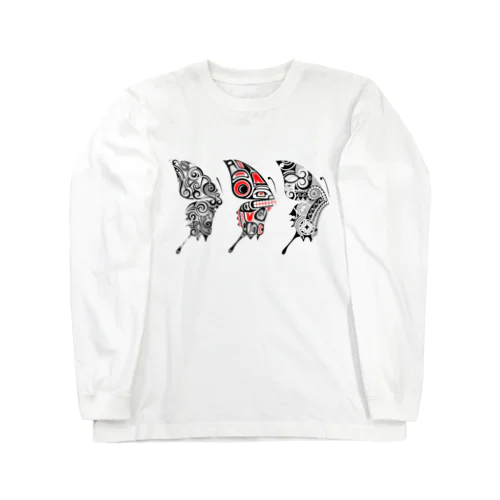 3 Butterfly ロングスリーブTシャツ