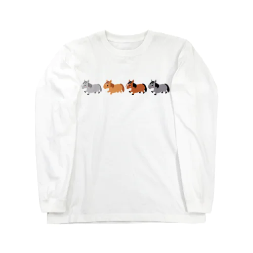 4COLOR☆馬とお散歩♪ Long Sleeve T-Shirt