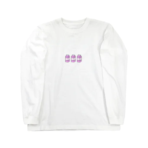 いちごオレ3本セット Long Sleeve T-Shirt