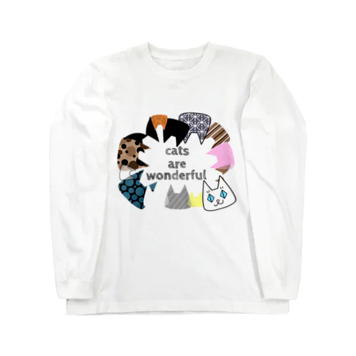 cats are wonderful Long Sleeve T-Shirt