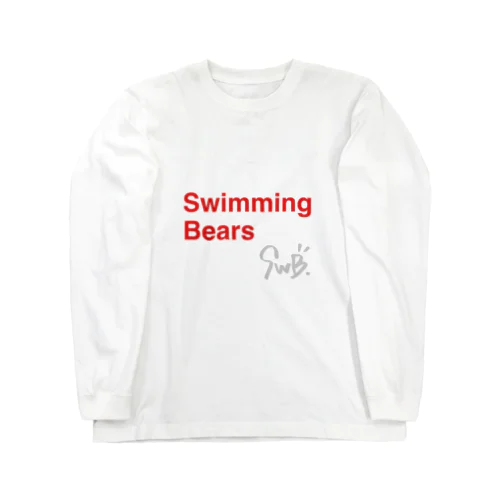 Swimming bears.   ロングスリーブTシャツ