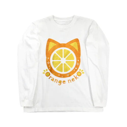 Orange nekO ロングスリーブTシャツ