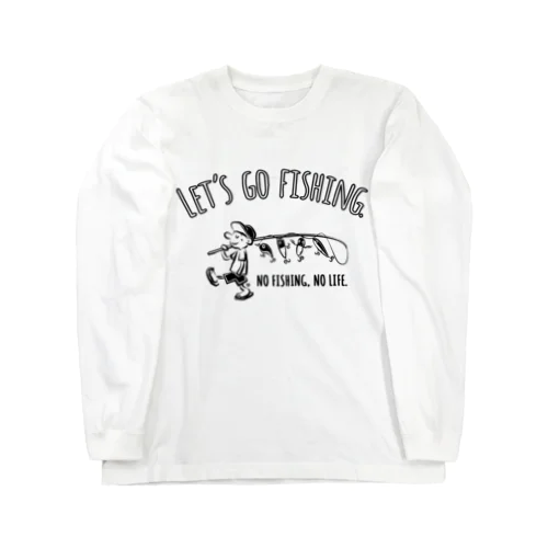 レッツゴーフィッシング ルアーと少年 Long Sleeve T-Shirt