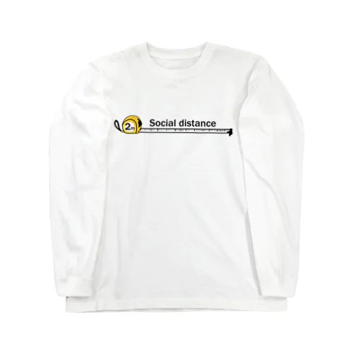 Social distance１ ロングスリーブTシャツ