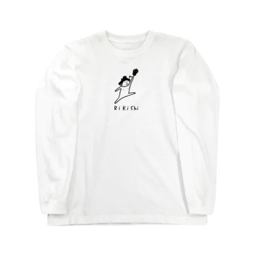 大相撲　力士と軍配 Long Sleeve T-Shirt