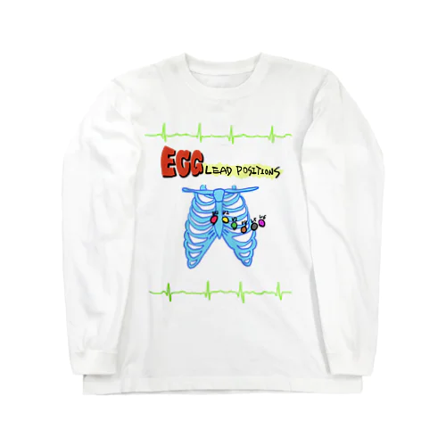 ECG 6 Lead Positions ロングスリーブTシャツ