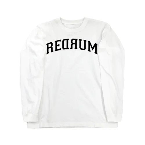 REDRUM 黒文字 ロングスリーブTシャツ