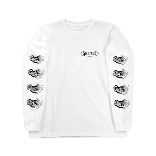 Quartet　ロング　デザイン　ロゴTシャツ Long Sleeve T-Shirt