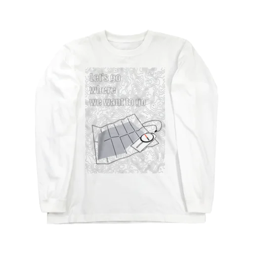 地図とコンパス Long Sleeve T-Shirt