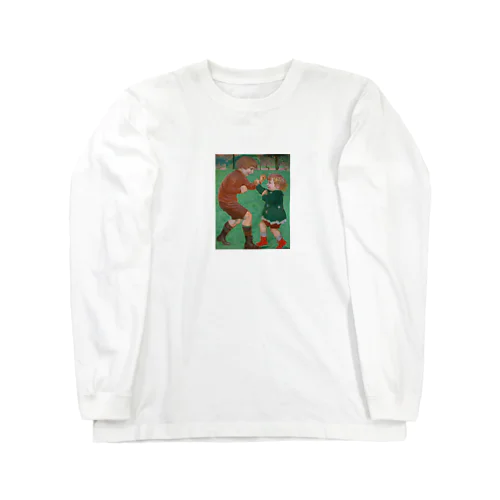 負けないよ〜　西洋画 Long Sleeve T-Shirt