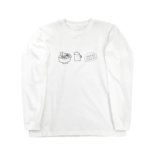 中華3点セット Long Sleeve T-Shirt