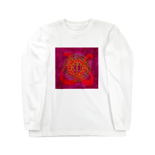 縄文フトマニ(ヲシテ文字) Long Sleeve T-Shirt