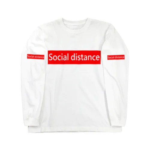   Social distance ロングスリーブTシャツ