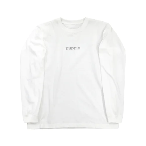 guppieのロゴ×バックプリント Long Sleeve T-Shirt