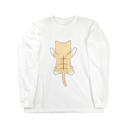 しがみつく茶白猫 Long Sleeve T-Shirt