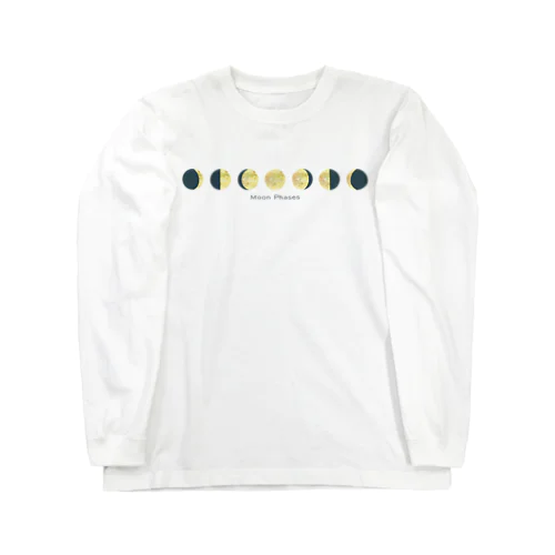 月の満ち欠け Long Sleeve T-Shirt