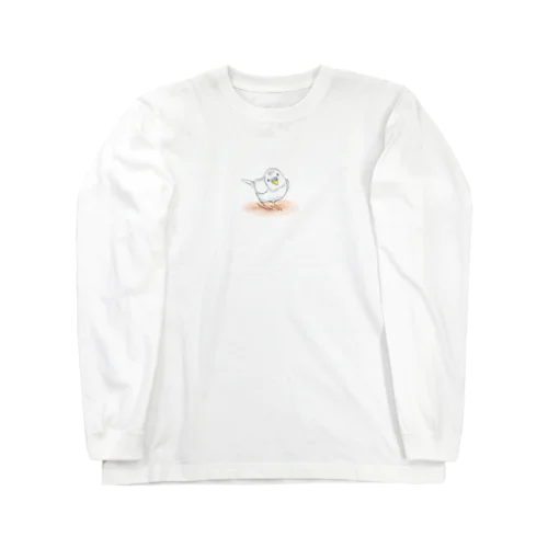 セキセイインコ　レティ【まめるりはことり】 Long Sleeve T-Shirt