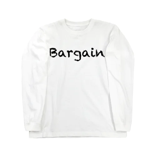 Bargain（安売り）黒 ロングスリーブTシャツ