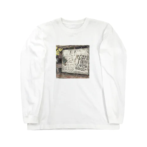 ビンテージ風ステンシルボード Long Sleeve T-Shirt