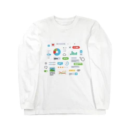 UI/UX (Light) ロングスリーブTシャツ