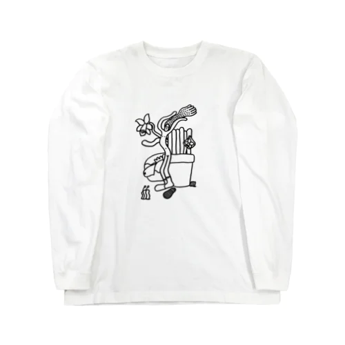 雨にも負けず風にも負けず裸に靴下 Long Sleeve T-Shirt