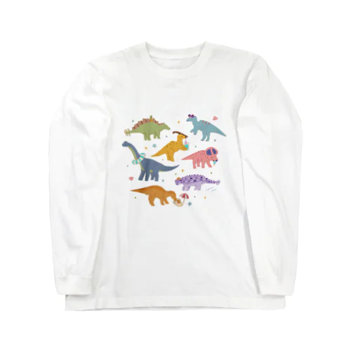 夏の恐竜たち ロングスリーブTシャツ