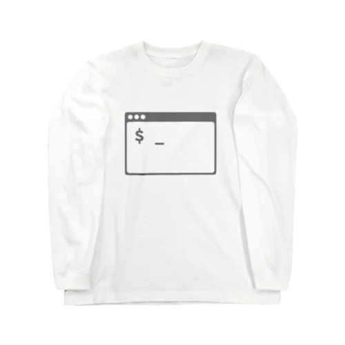 ターミナル（長袖・ホワイト） Long Sleeve T-Shirt