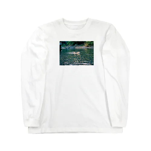 泳ぐ犬 Long Sleeve T-Shirt