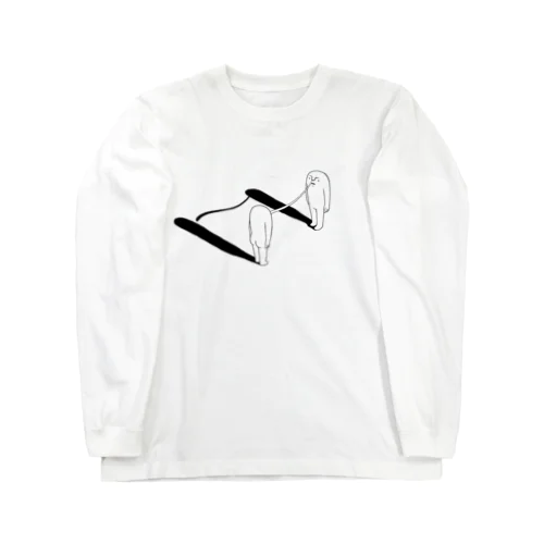 距離（モノクロ） Long Sleeve T-Shirt