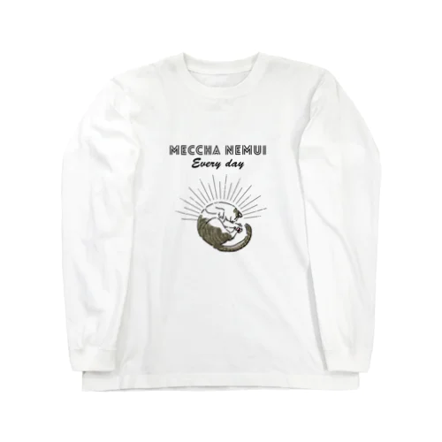 MECCHA NEMUI ねこ ロングスリーブTシャツ