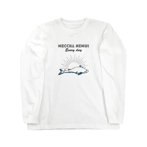 MECCHA NEMUI さめ Long Sleeve T-Shirt